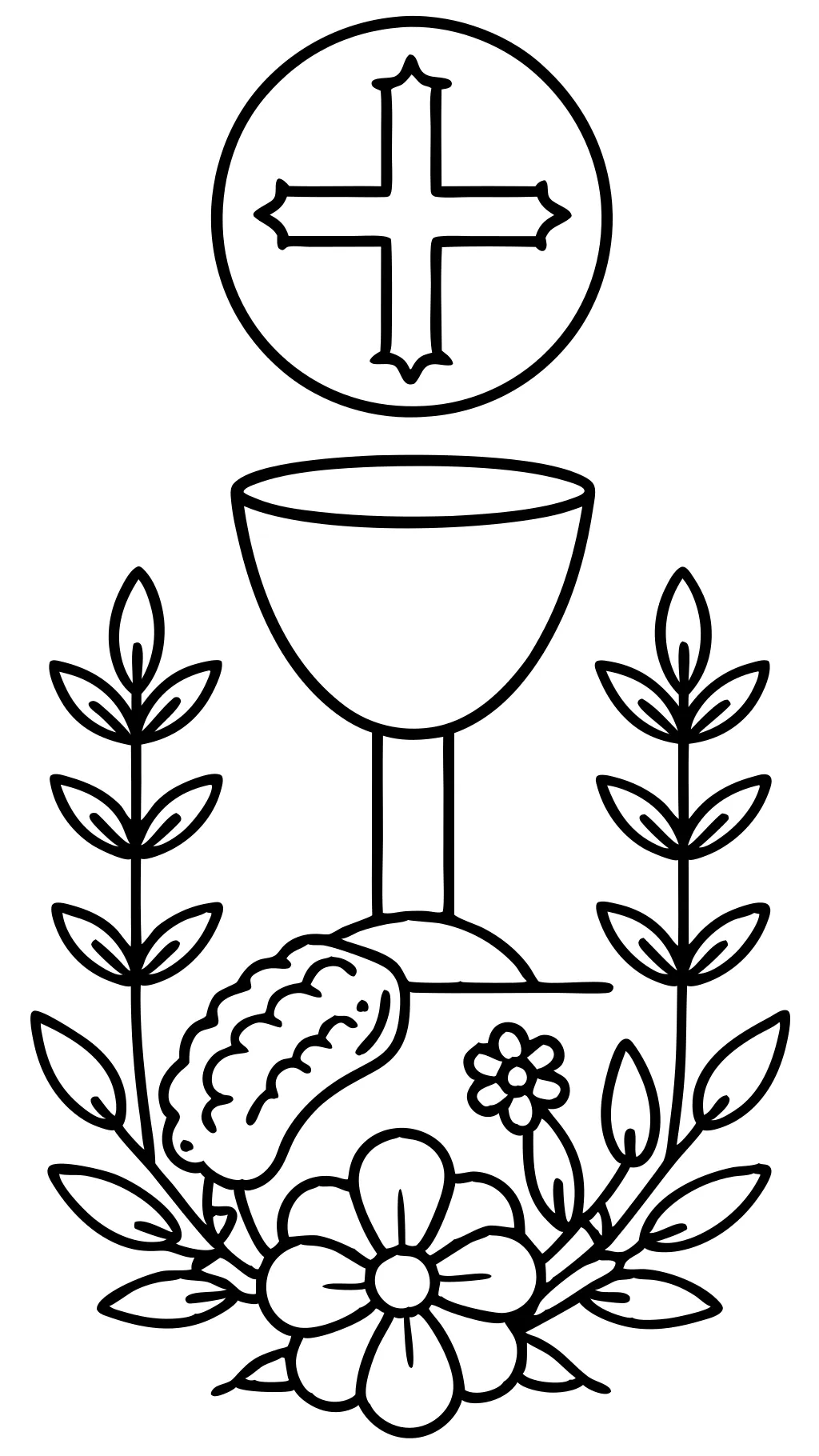 coloriage communion